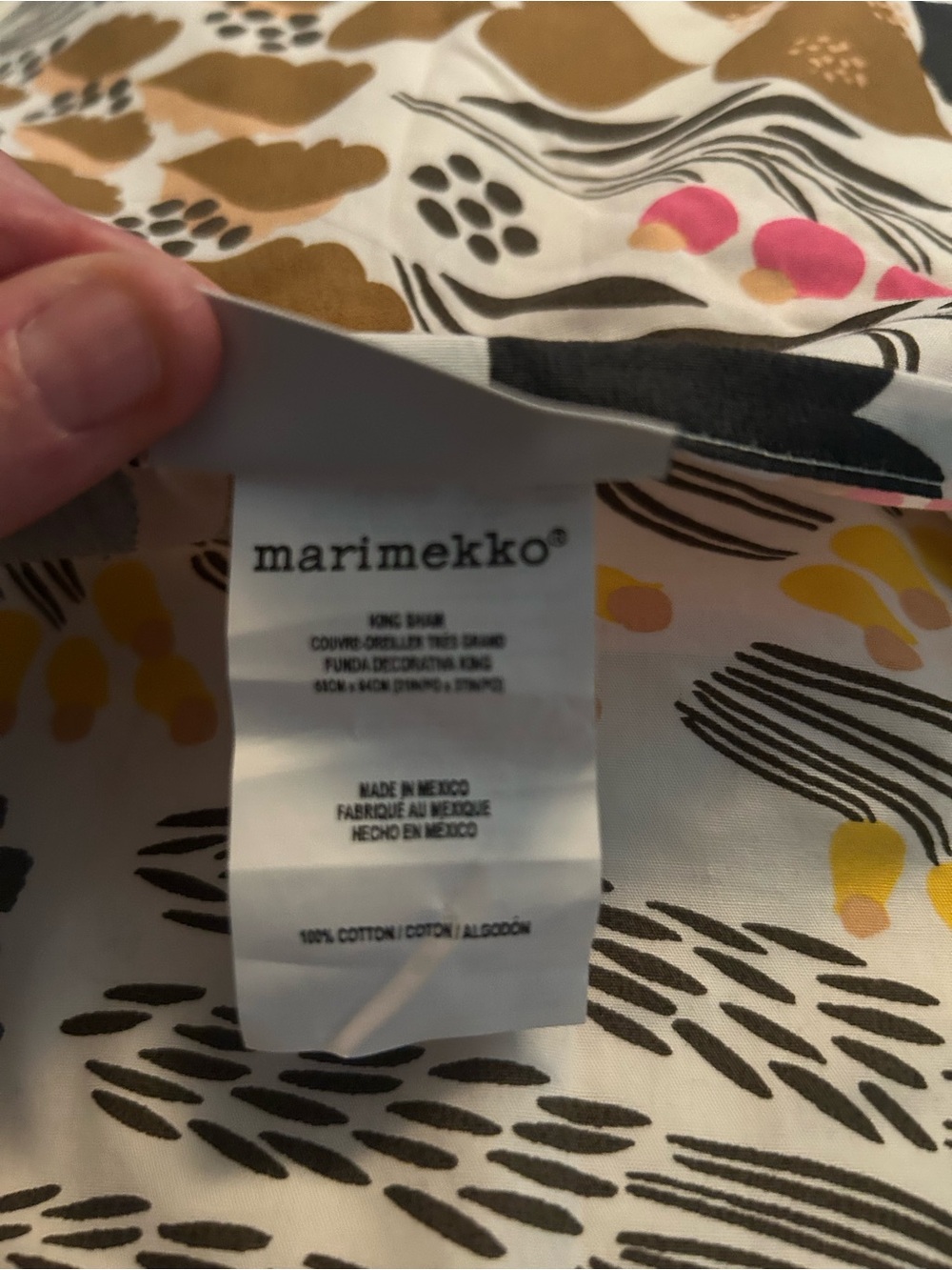 Marimekko Botanical Print King Comforter with Two Matching King Shams - Picture 6 of 8